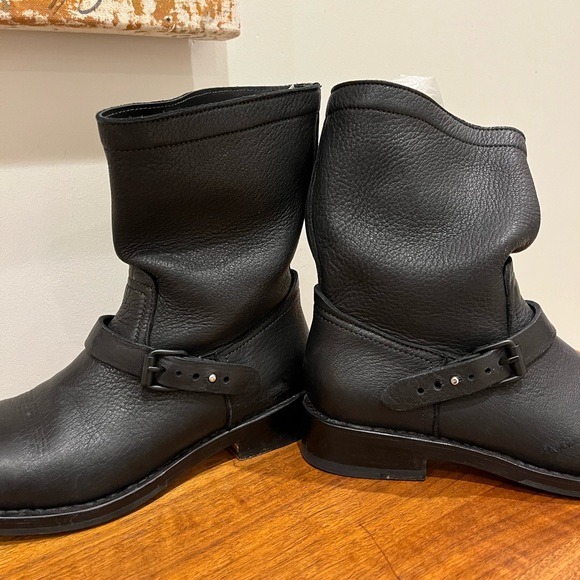 Rag and Bone Black Oliver Moto Boots - Picture 5 of 12